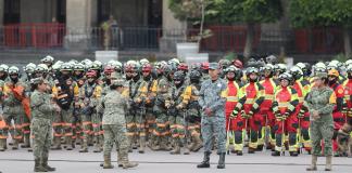 La presidenta de México conmemora en la capital del país los terremotos de 1985 y 2017