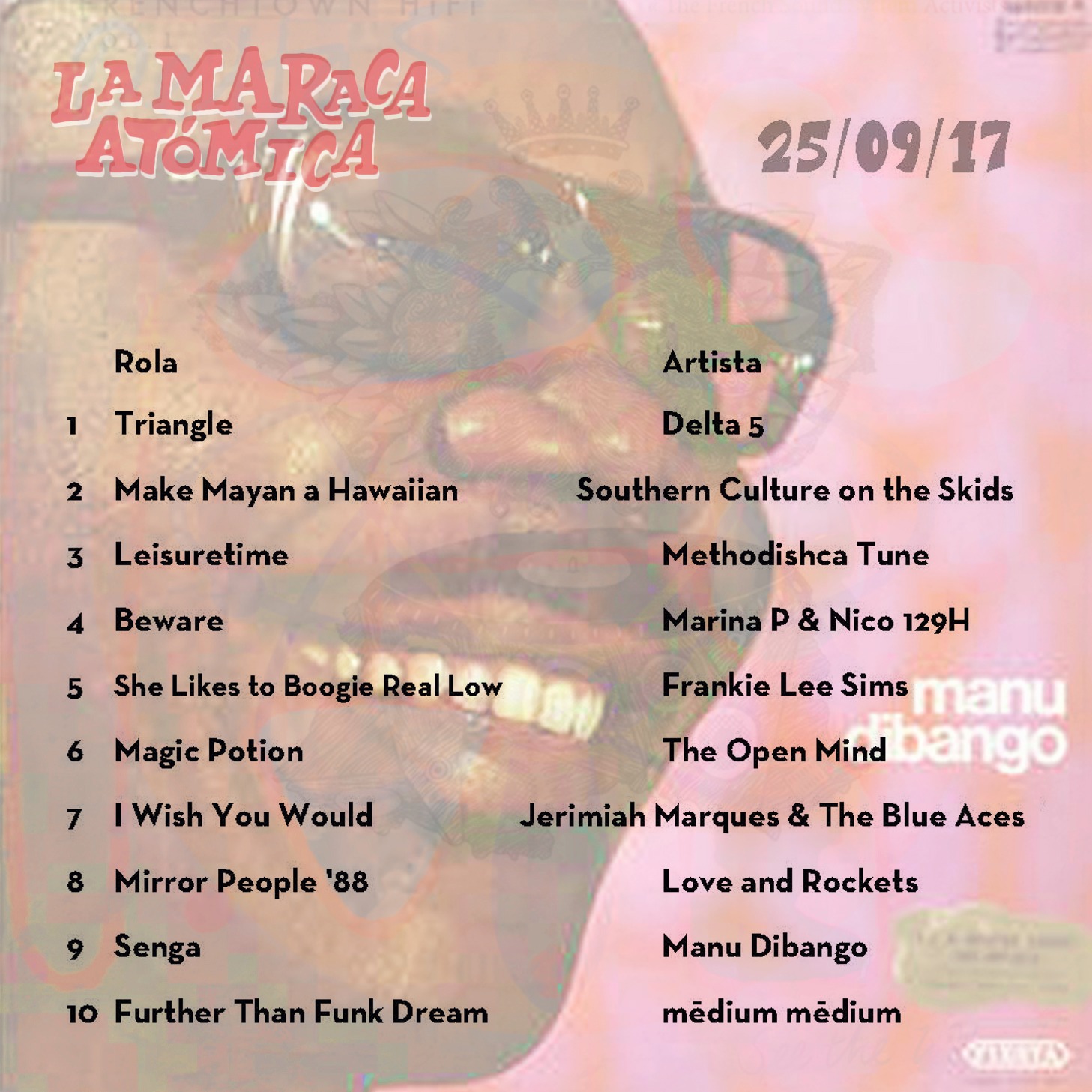 La Maraca Atomica - Mi. 17 Sep 2025 - Con musica negra y blues
