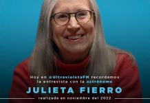 Ultra Violeta Radio - Vi. 19 Sep 2025 -  La astrónoma Julieta Fierro.