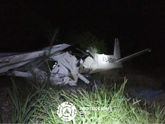 Caída de una avioneta en un Parque Industrial en Nuevo León deja dos muertos