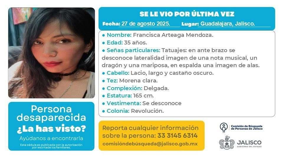 La estamos buscando”: amistades de Frany Arteaga piden acelerar investigaciones La estamos buscando”: amistades de Frany Arteaga piden acelerar investigaciones
