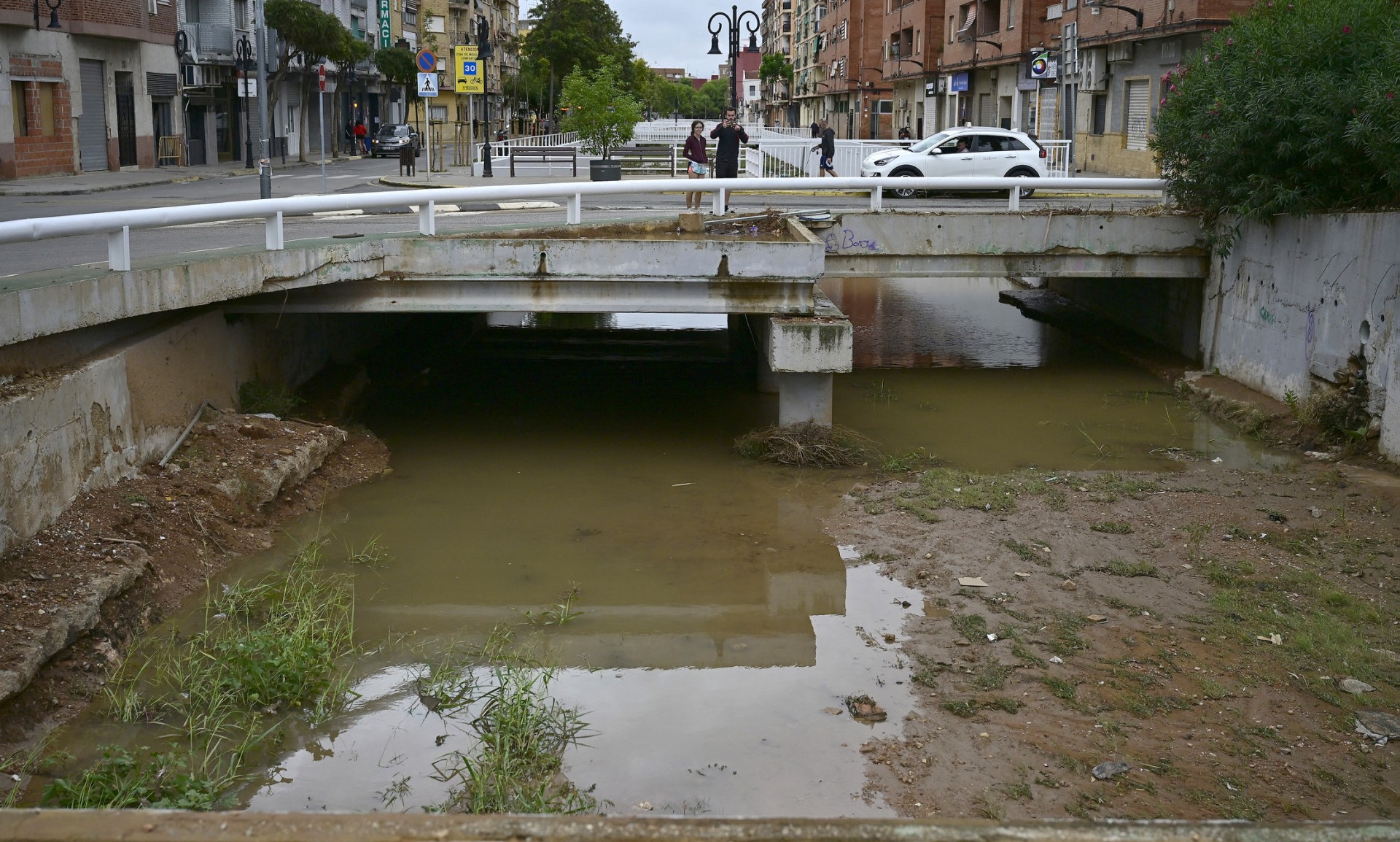 Fuertes lluvias en la región española de Valencia, en alerta roja