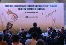 Con la Banda de Música del Estado festejan el centenario de la Ley Orgánica de la UdeG