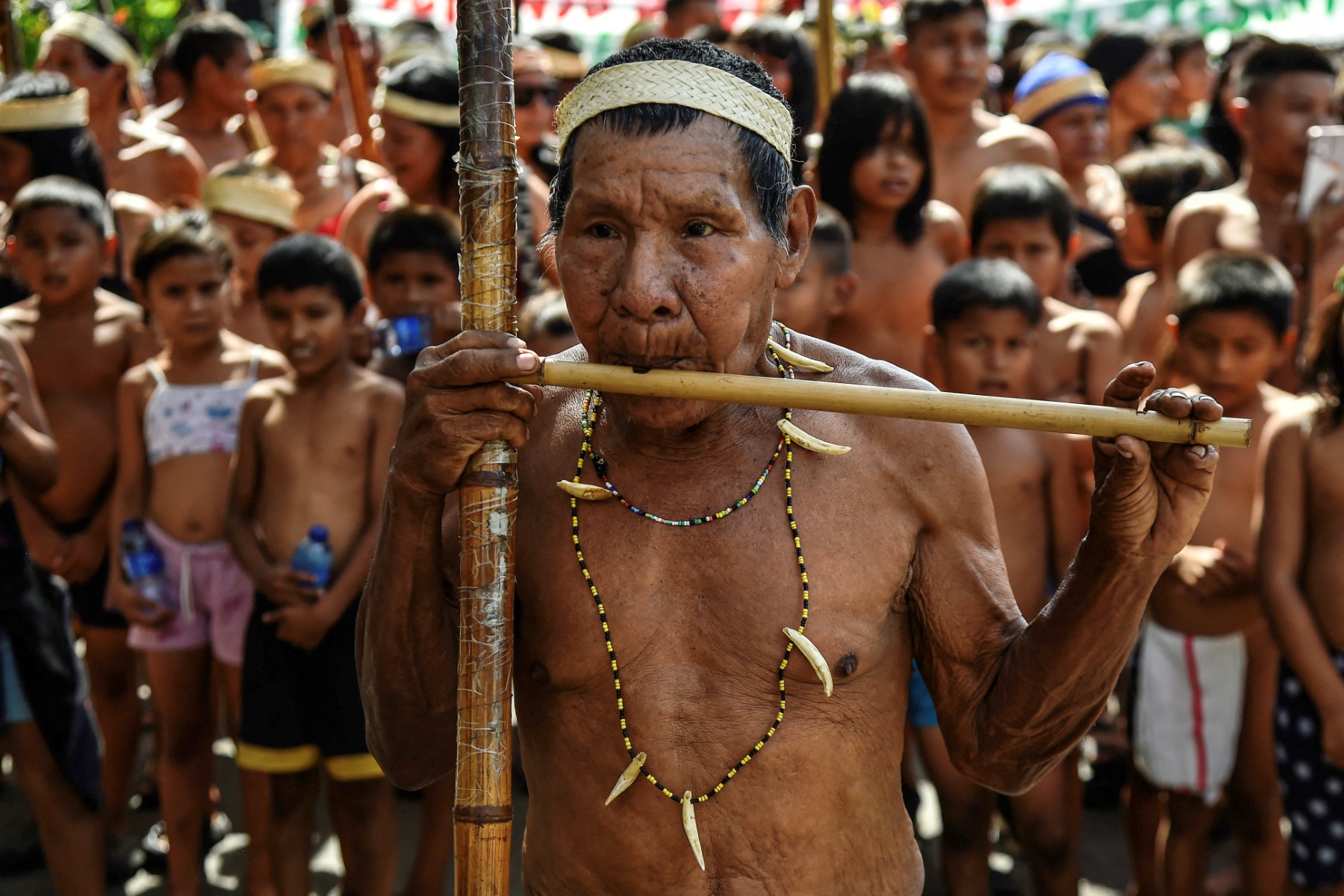 No nos maten: indígenas marchan por cese de la violencia en frontera colombovenezolana