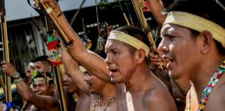 No nos maten: indígenas marchan por cese de la violencia en frontera colombovenezolana