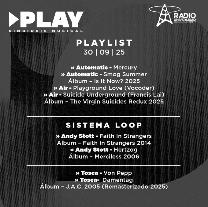Play - Ma. 30 Sep 2025
