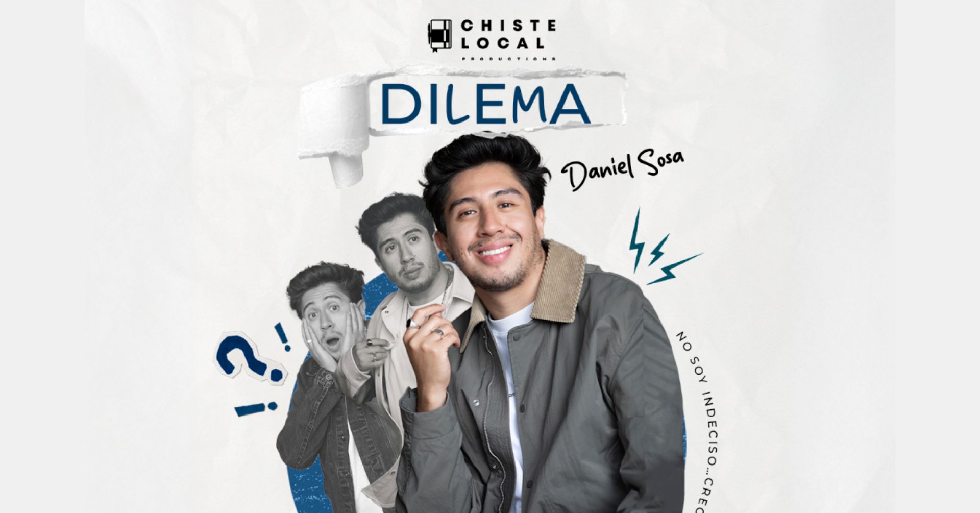 Daniel Sosa enfrenta sus Dilemas con humor en su show de Stand Up en el Teatro Diana