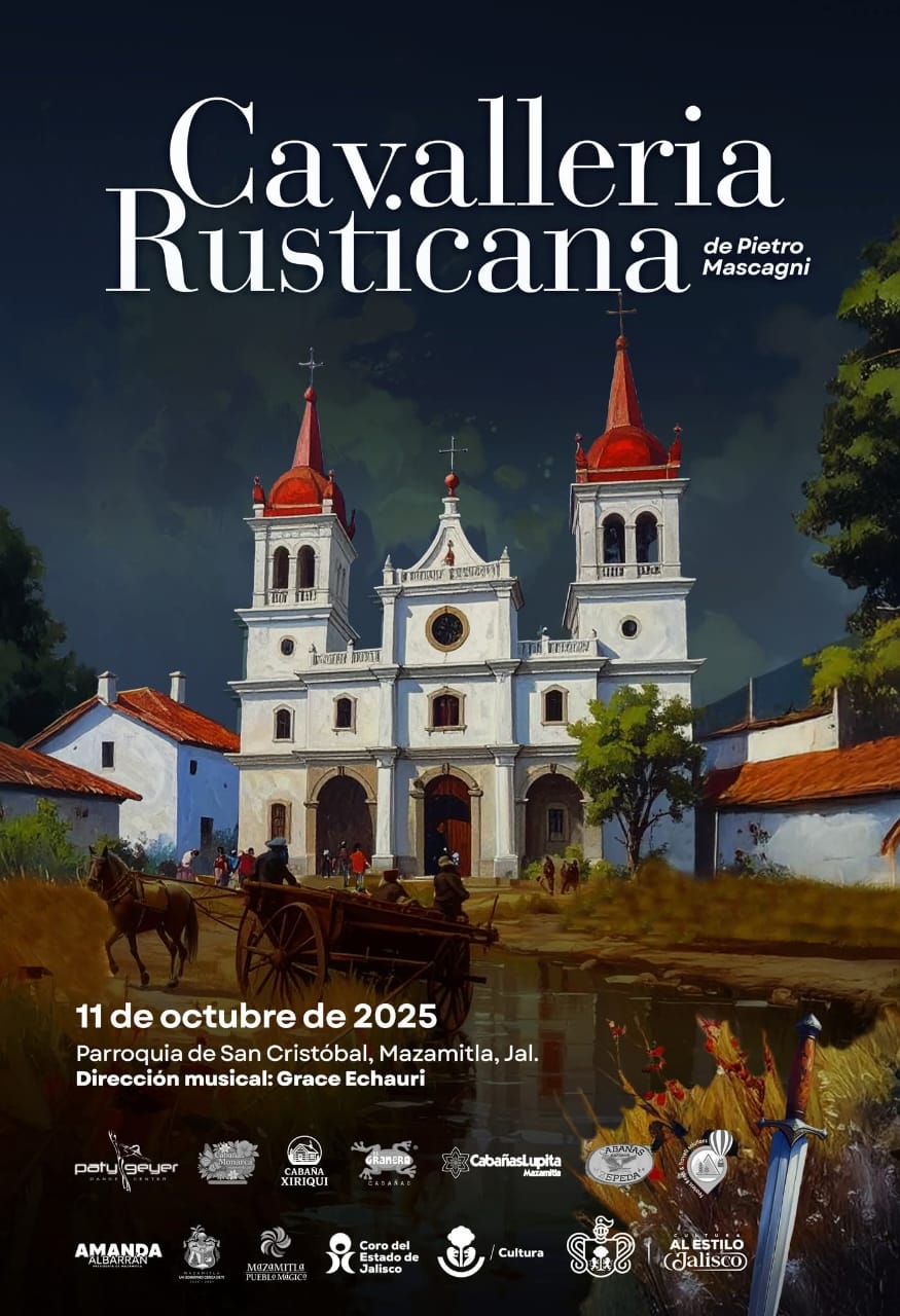 La ópera Cavalleria Rusticana tendrá una gira por parroquias al interior de Jalisco