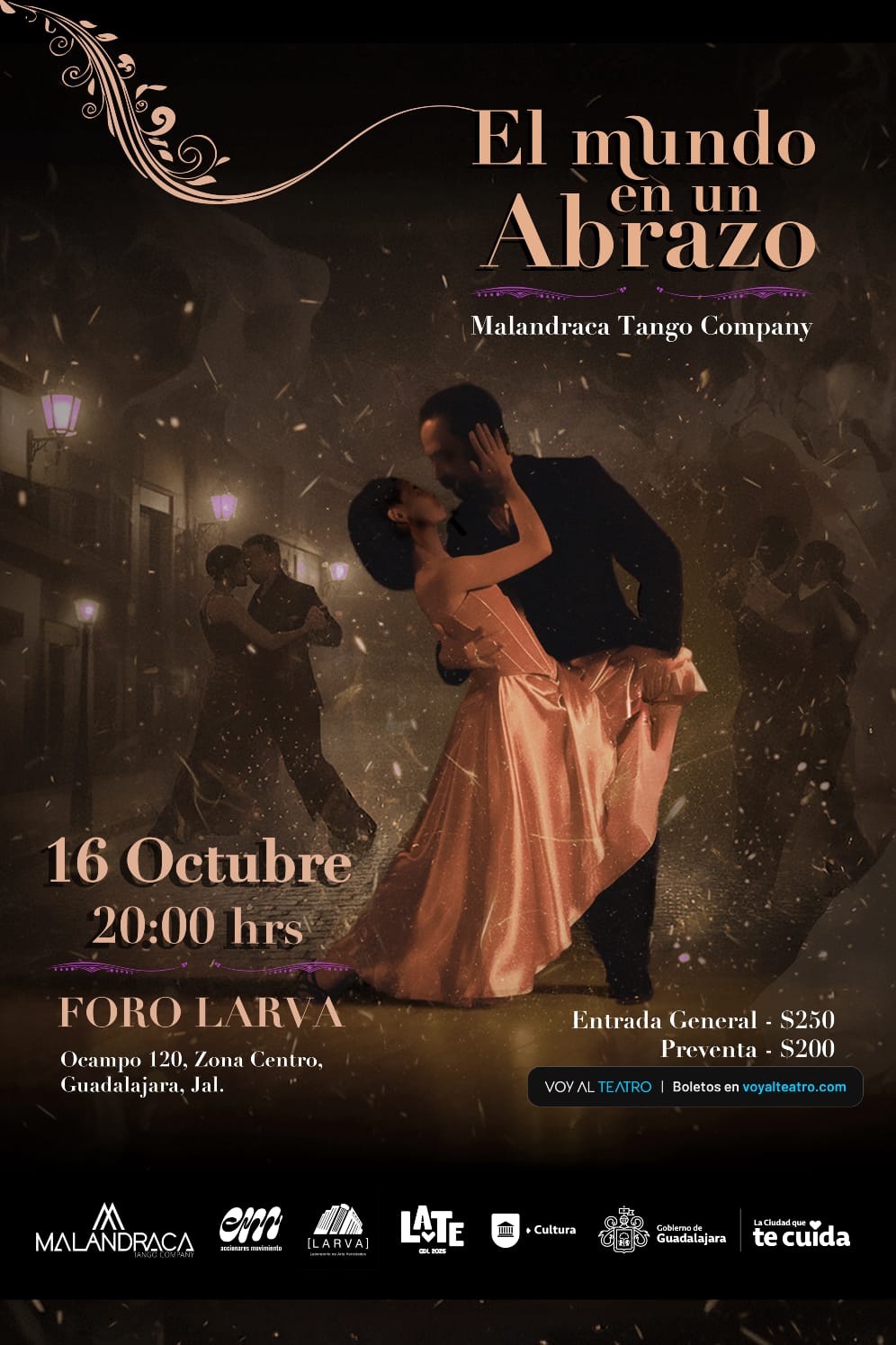 Arte y comunidad en “El mundo en un abrazo”, muestra de tango que llega al Foro LARVA