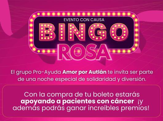 Grupo "Amor por Autlán" organiza el "Bingo Rosa" para recaudar fondos en apoyo a pacientes con cáncer