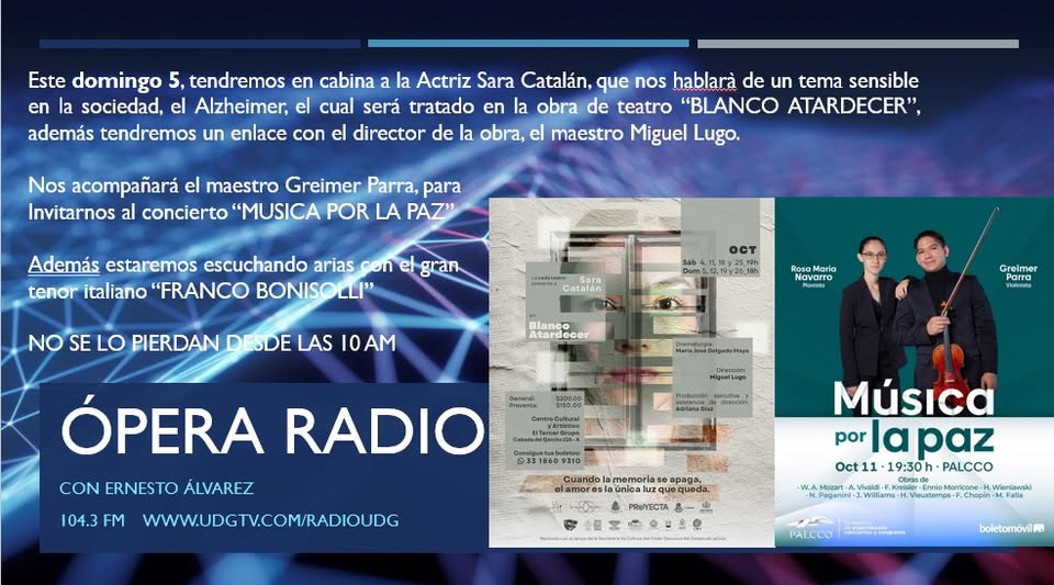 Ópera Radio - Do. 05 Oct. 2025 Ópera Radio - Do. 05 Oct. 2025