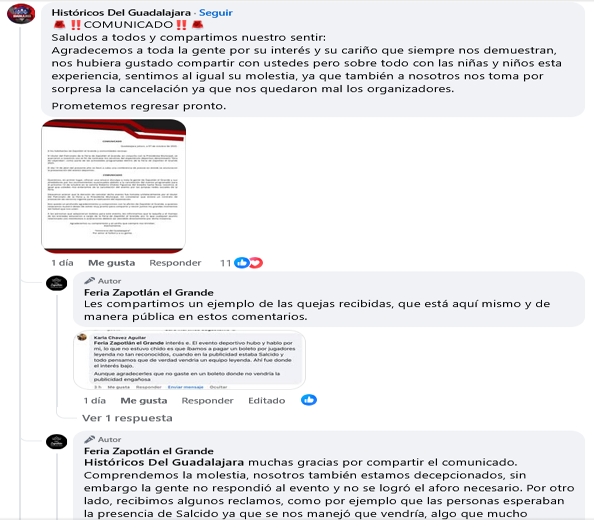 Cancelan partido de Leyendas del Guadalajara en Zapotlán; exjugadores no fueron notificados Cancelan partido de Leyendas del Guadalajara en Zapotlán; exjugadores no fueron notificados