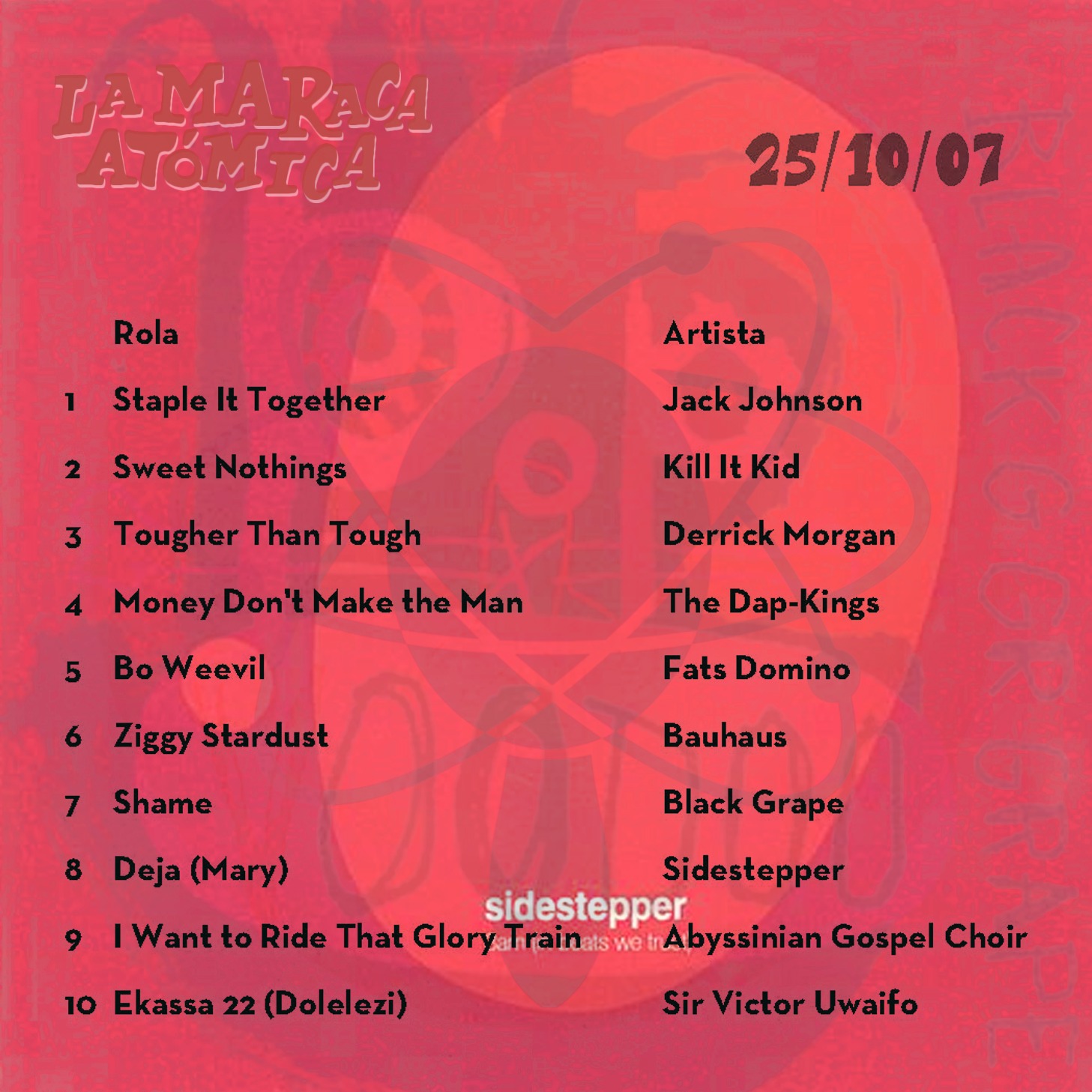 La Maraca Atomica - Ma. 07 Oct 2025 - Con una lista de bastantes oldies La Maraca Atomica - Ma. 07 Oct 2025 - Con una lista de bastantes oldies