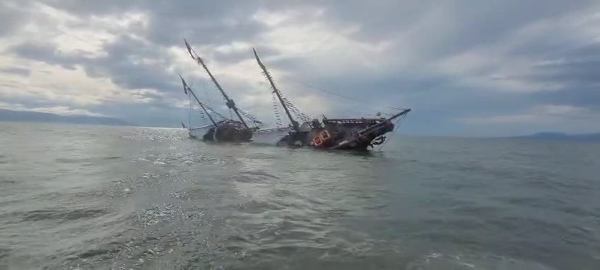 El ‘Marigalante’ se hunde a causa de las fuertes lluvias de Puerto Vallarta