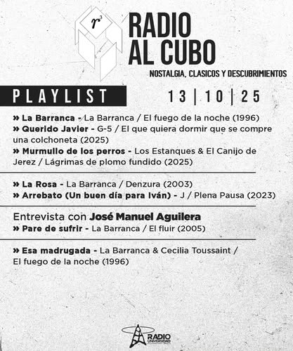 Radio al Cubo - Lu. 13 Oct 2025 Radio al Cubo - Lu. 13 Oct 2025
