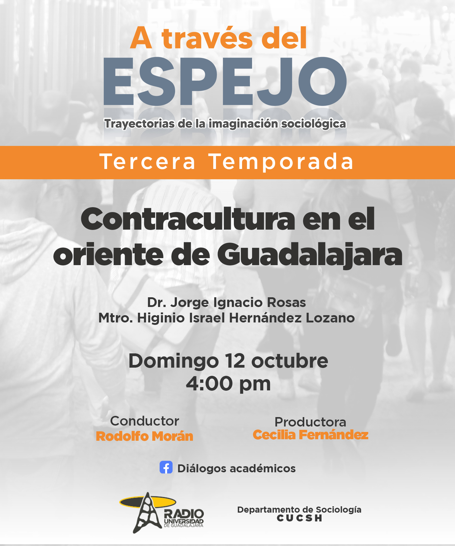 A Través del Espejo - 12 Octubre 2025 - Temp 03 - Ep. 03 - Tema: Contracultura en el oriente de Guadalajara A Través del Espejo - 12 Octubre 2025 - Temp 03 - Ep. 03 - Tema: Contracultura en el oriente de Guadalajara