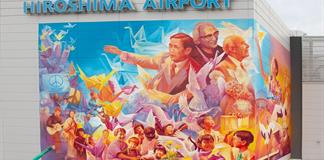 Artistas mexicanos homenajean a las víctimas nucleares con mural por la paz en Hiroshima