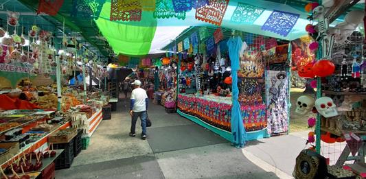 Tradición y color llenan el Parque Morelos con la Feria del Cartón