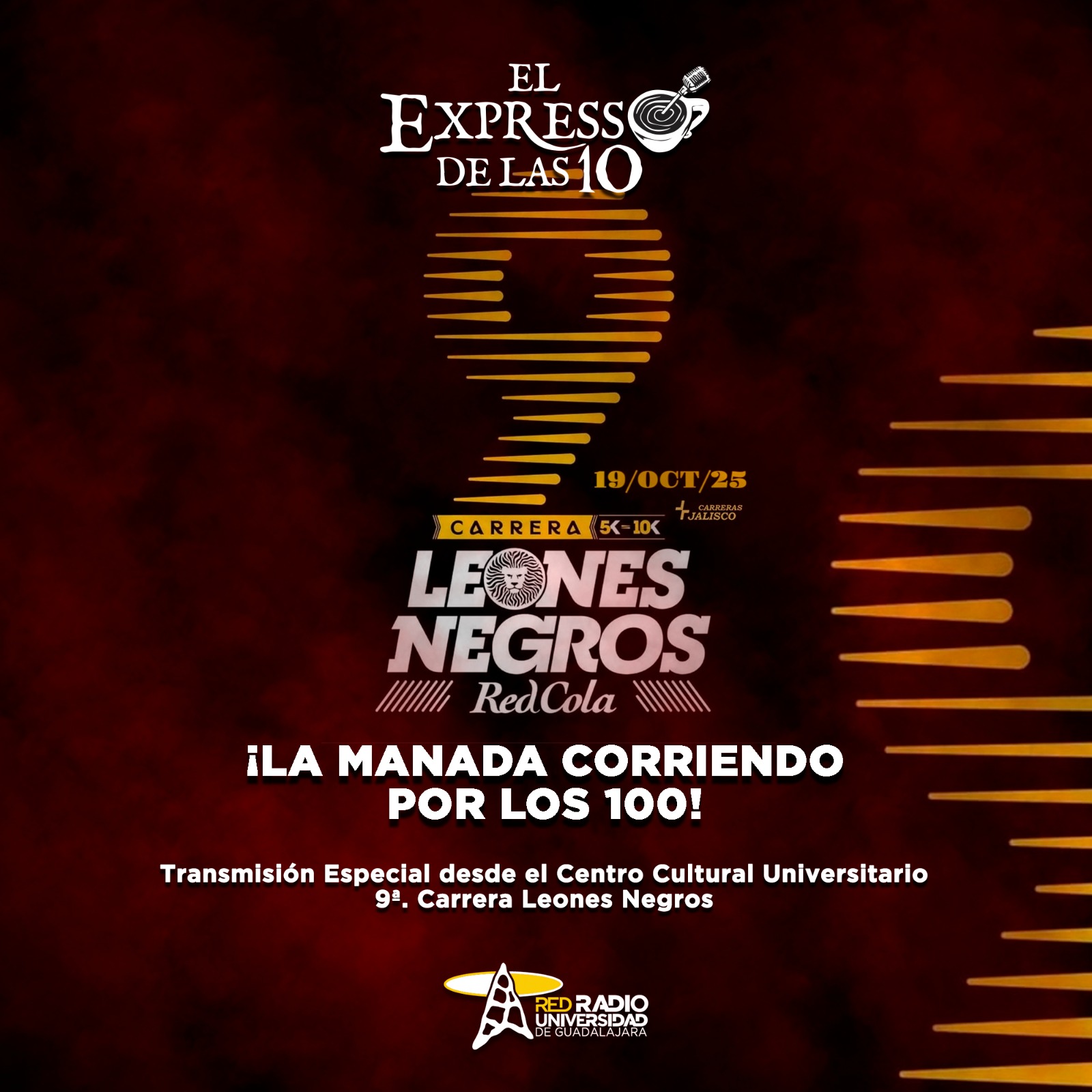 ¡La manada corriendo por los 100! - El Expresso de las 10 - Vi. 17 de Octubre 2025 ¡La manada corriendo por los 100! - El Expresso de las 10 - Vi. 17 de Octubre 2025