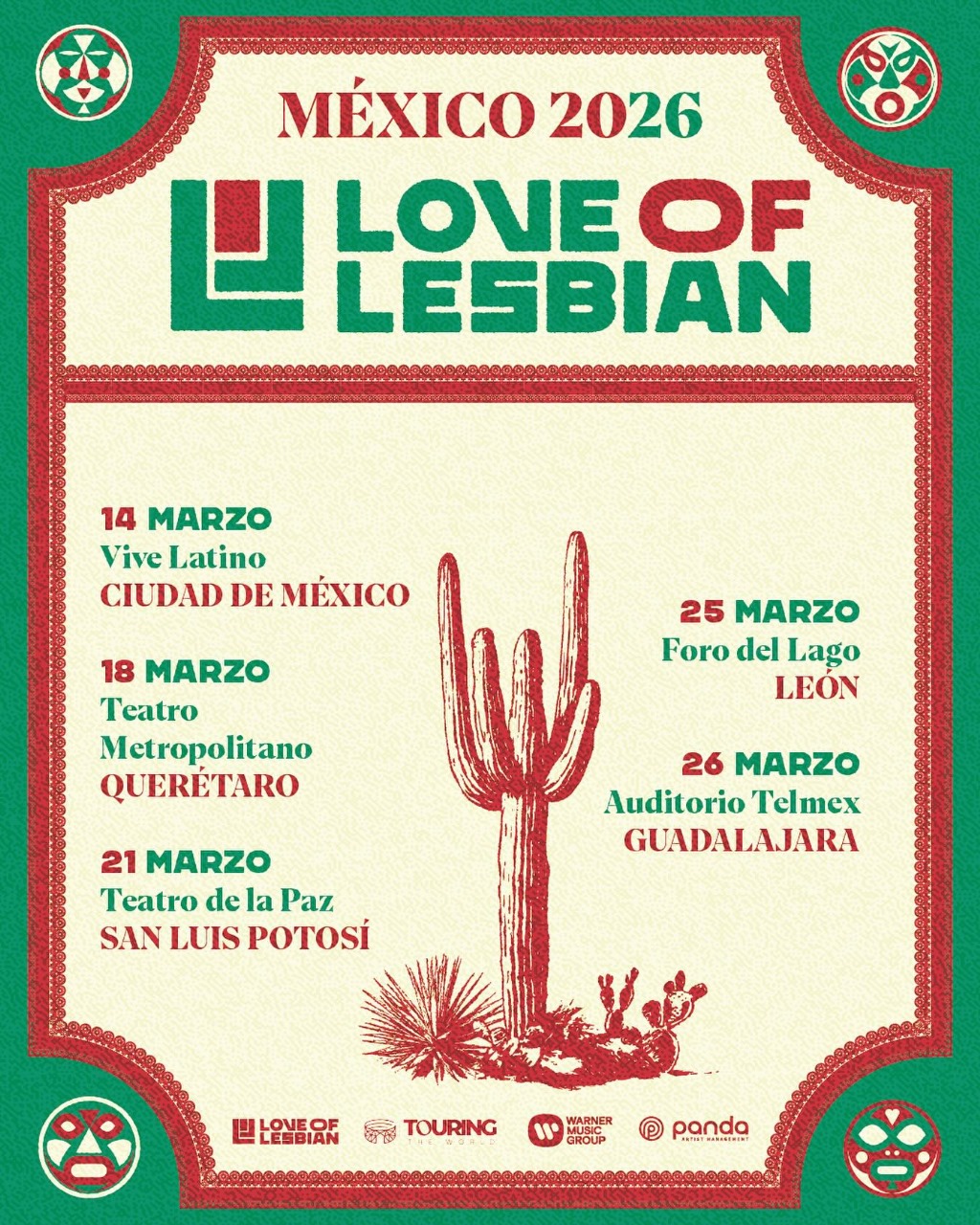 La banda Love of Lesbian inaugurará las Noches de Foro FIL en Guadalajara La banda Love of Lesbian inaugurará las Noches de Foro FIL en Guadalajara