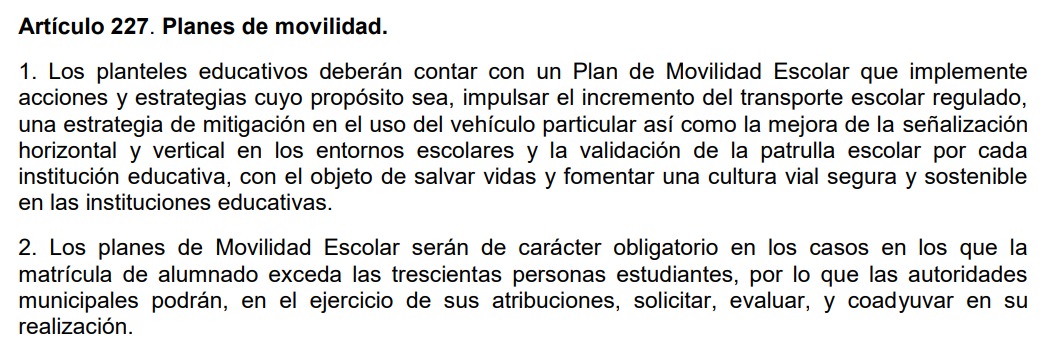Transporte obligatorio en escuelas, letra muerta desde hace tres años