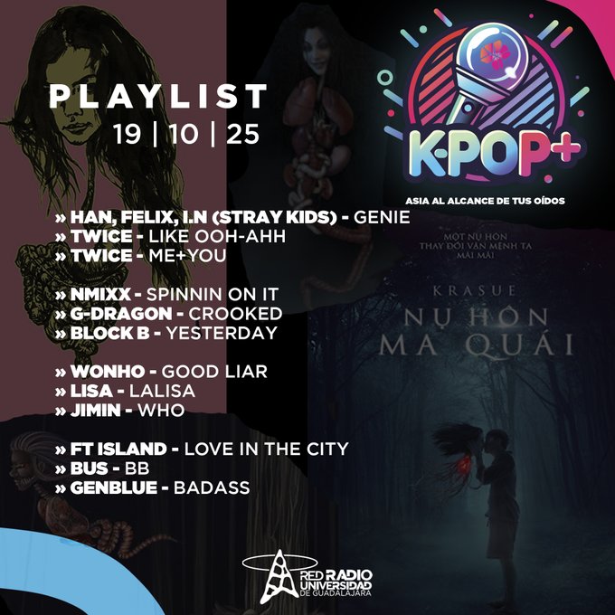 Kpop Plus “Asia a través de tus oídos” - Domingo 19 Octubre Kpop Plus “Asia a través de tus oídos” - Domingo 19 Octubre