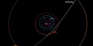 El cometa interestelar 3l/Atlas alcanza hoy el punto más cercano a la Tierra