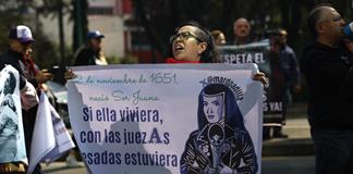 Exjueces de todo México protestan para exigir el pago de su indemnización