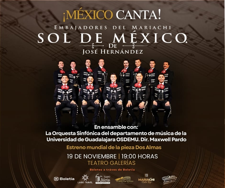 José Hernández celebrará 50 años en la música junto al Mariachi Sol de México en Guadalajara