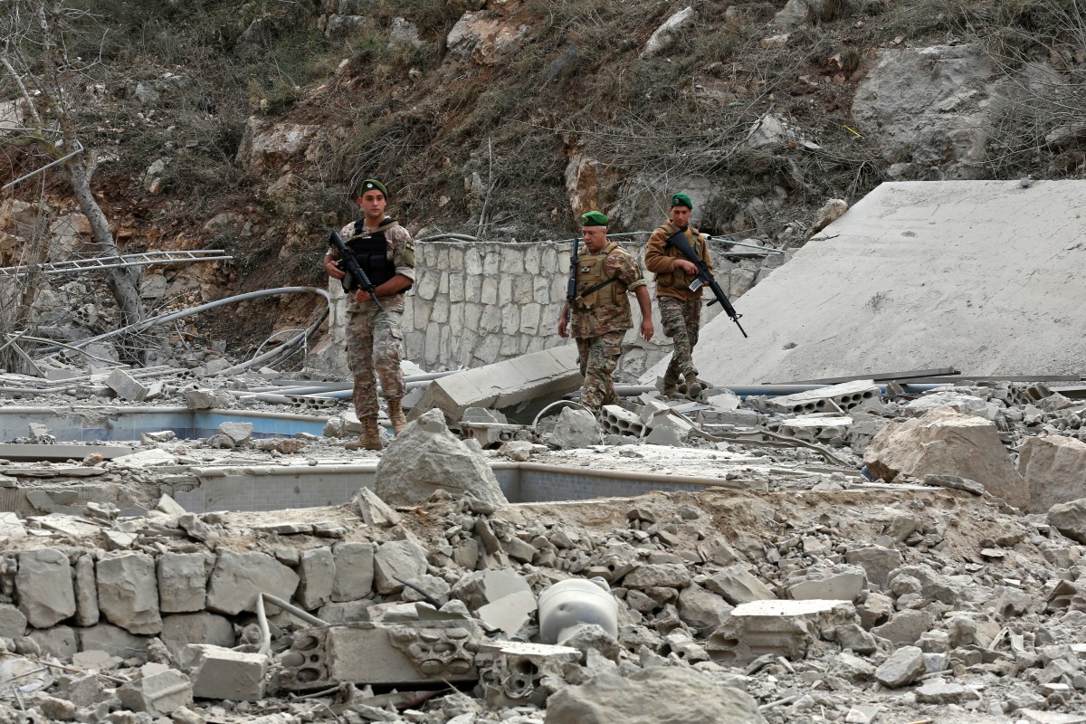 Los cascos azules acusan a Israel de construir muros en territorio libanés