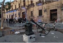 Gobierno espera peritaje del INAH para cuantificar daños tras disturbios en el Centro Gobierno espera peritaje del INAH para cuantificar daños tras disturbios en el Centro