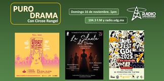 La silueta del varón. Los conejitos rosas... Impro Fest GDL. Puro Drama 16 noviembre 2025