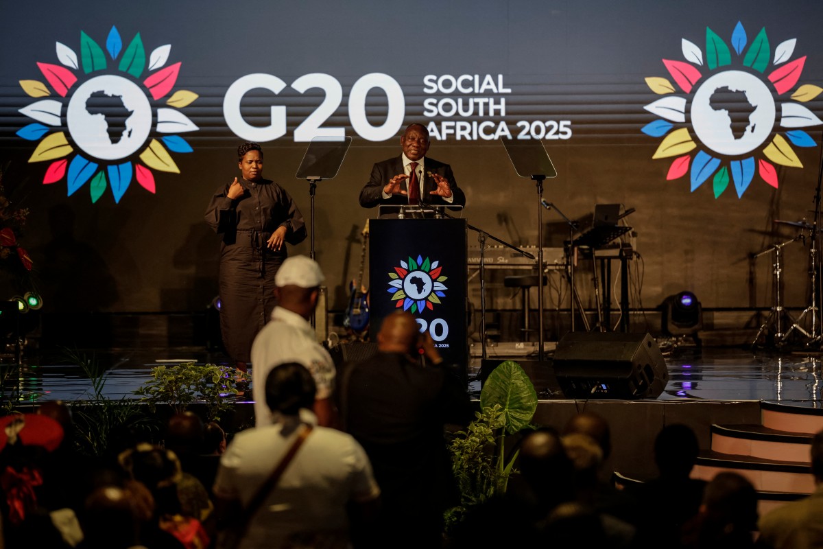 Sudáfrica rechaza intimidación antes de cumbre del G20 boicoteada por EEUU