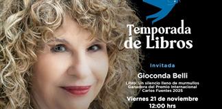 Temporada de Libros - Vi. 21 Nov 2025 - con Gioconda Belli