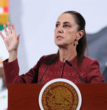 Sheinbaum afirma que el Tren Maya de carga bajará el precio de gasolina en sur de México