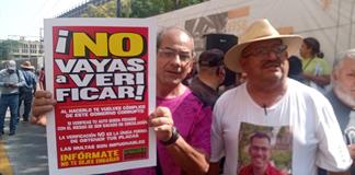 Realizan protesta frente al Congreso para que desaparezca el programa Verificación Responsable Realizan protesta frente al Congreso para que desaparezca el programa Verificación Responsable