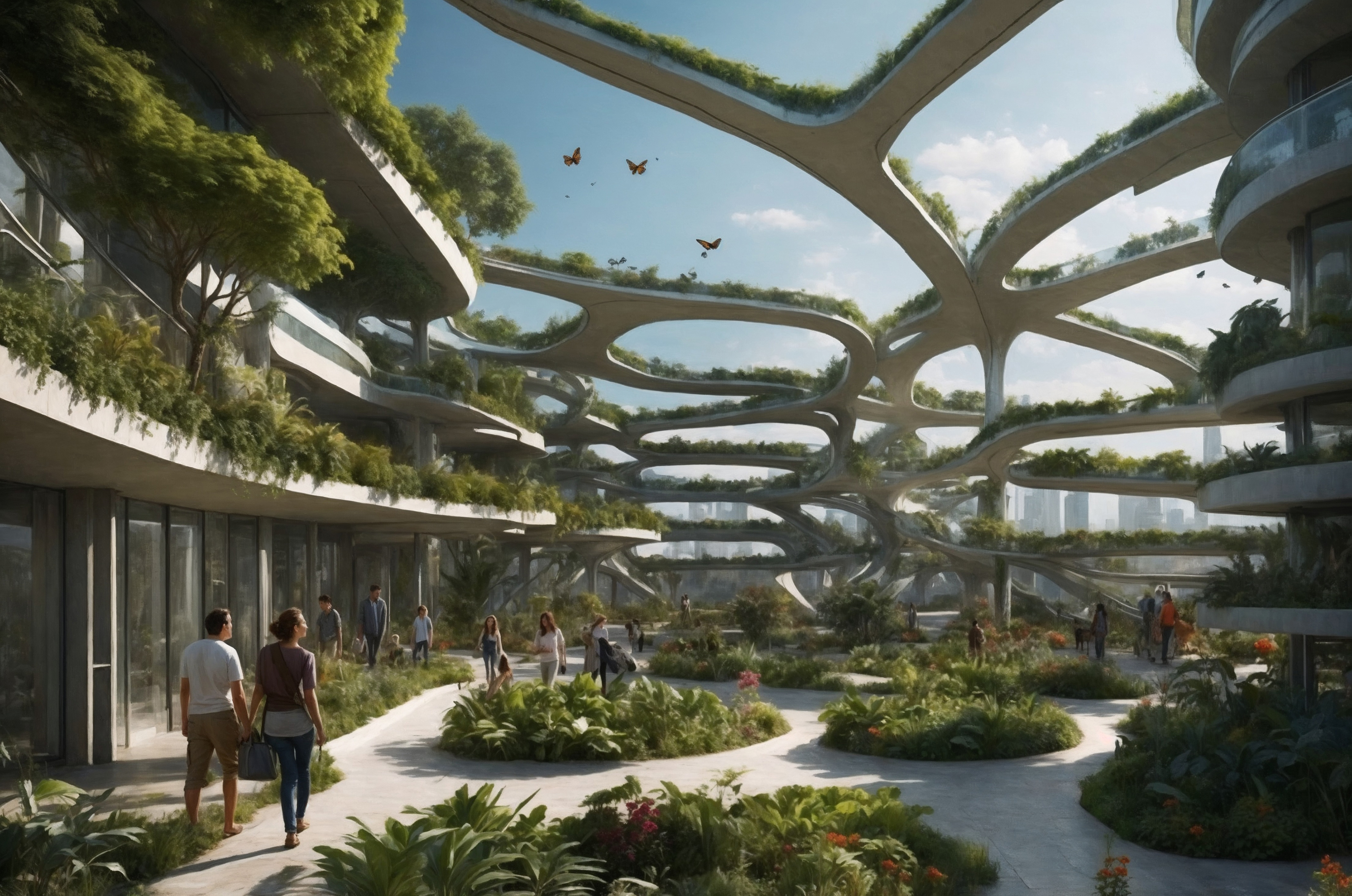 Edificios y ciudades inspiradas en árboles y bosques