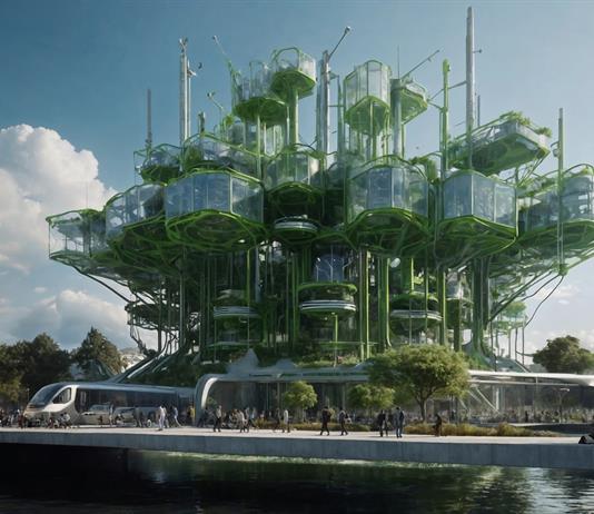 Edificios y ciudades inspiradas en árboles y bosques