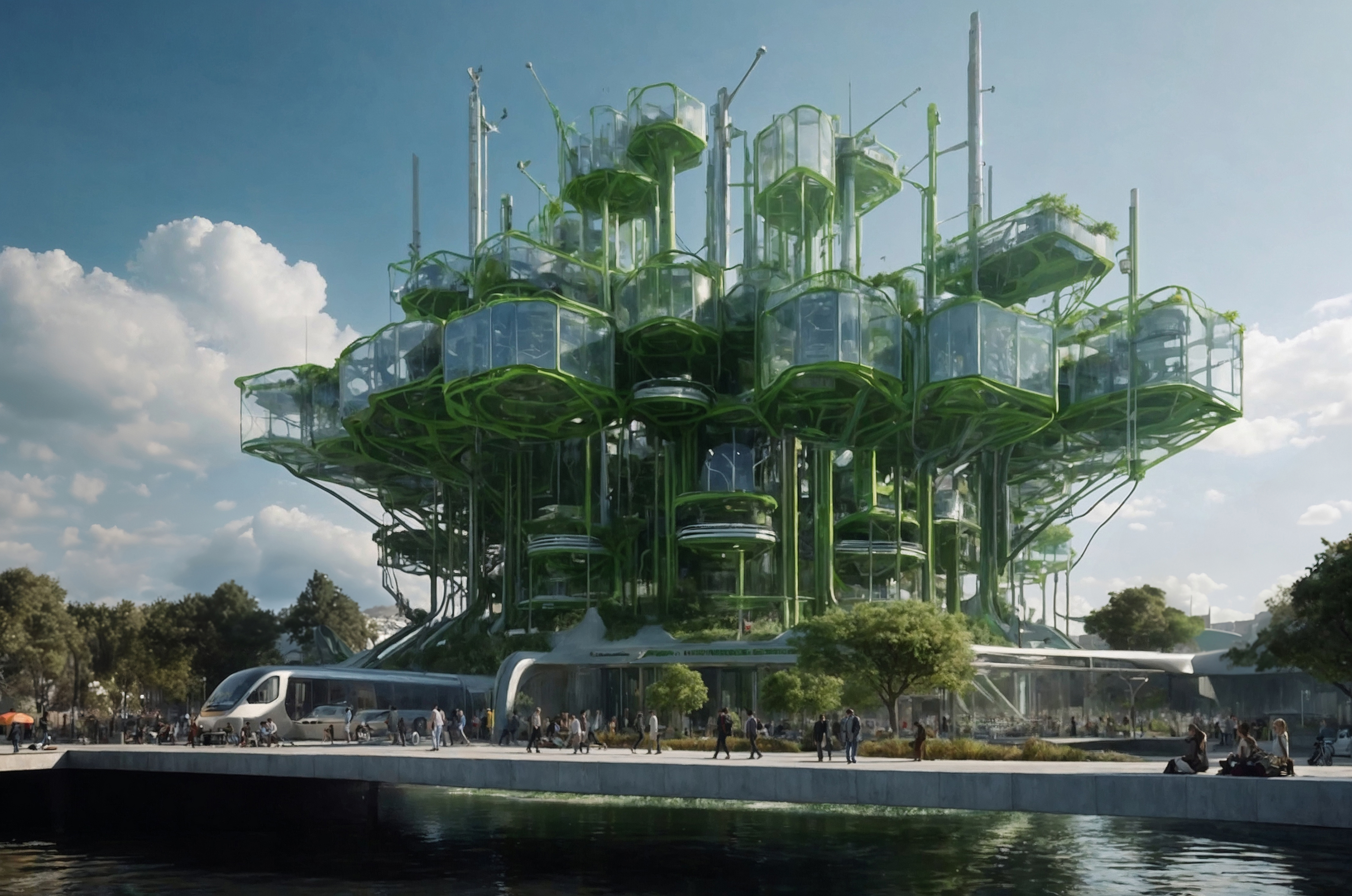 Edificios y ciudades inspiradas en árboles y bosques