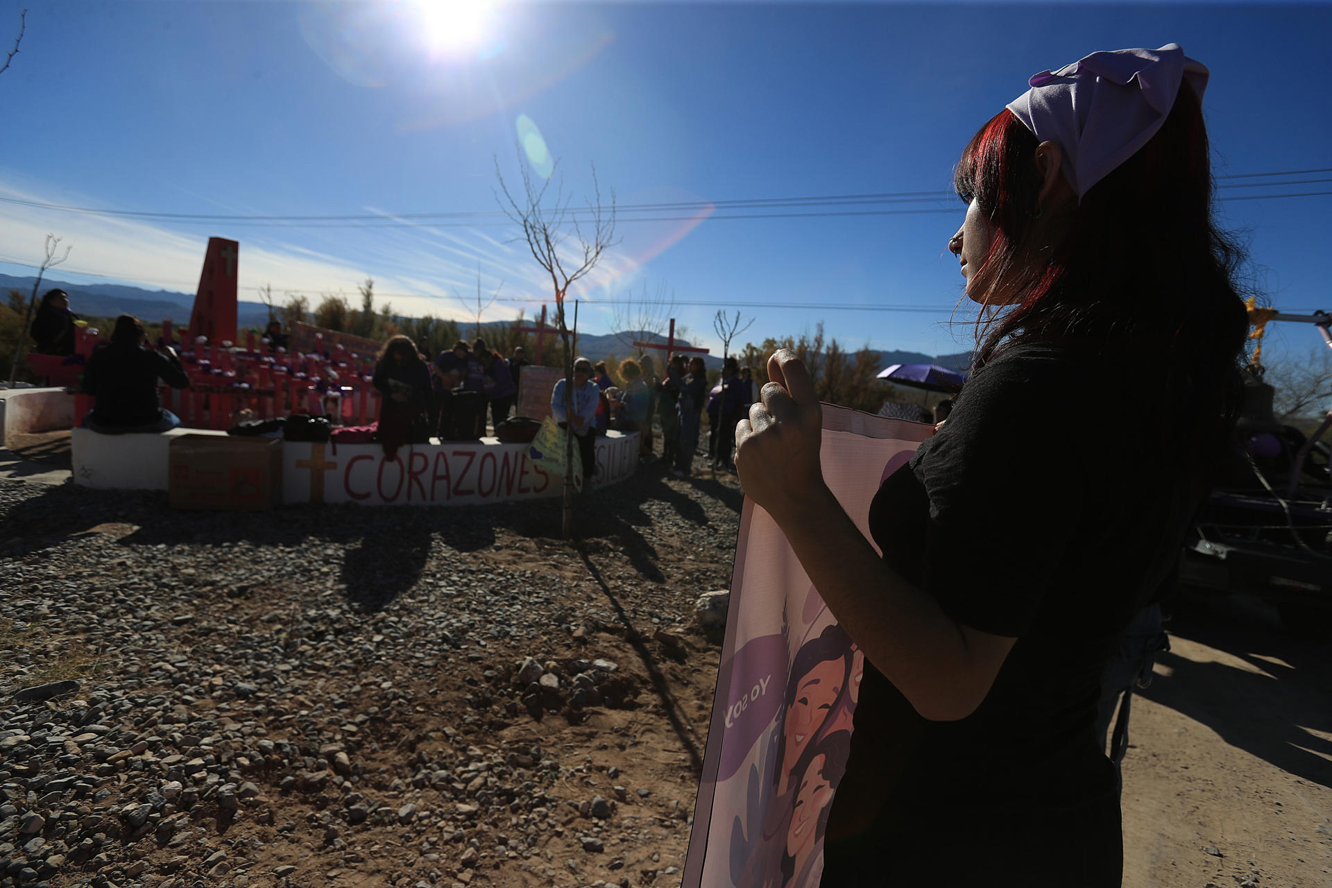 Madres de víctimas de violencia machista en Ciudad Juárez exigen justicia con caravana
