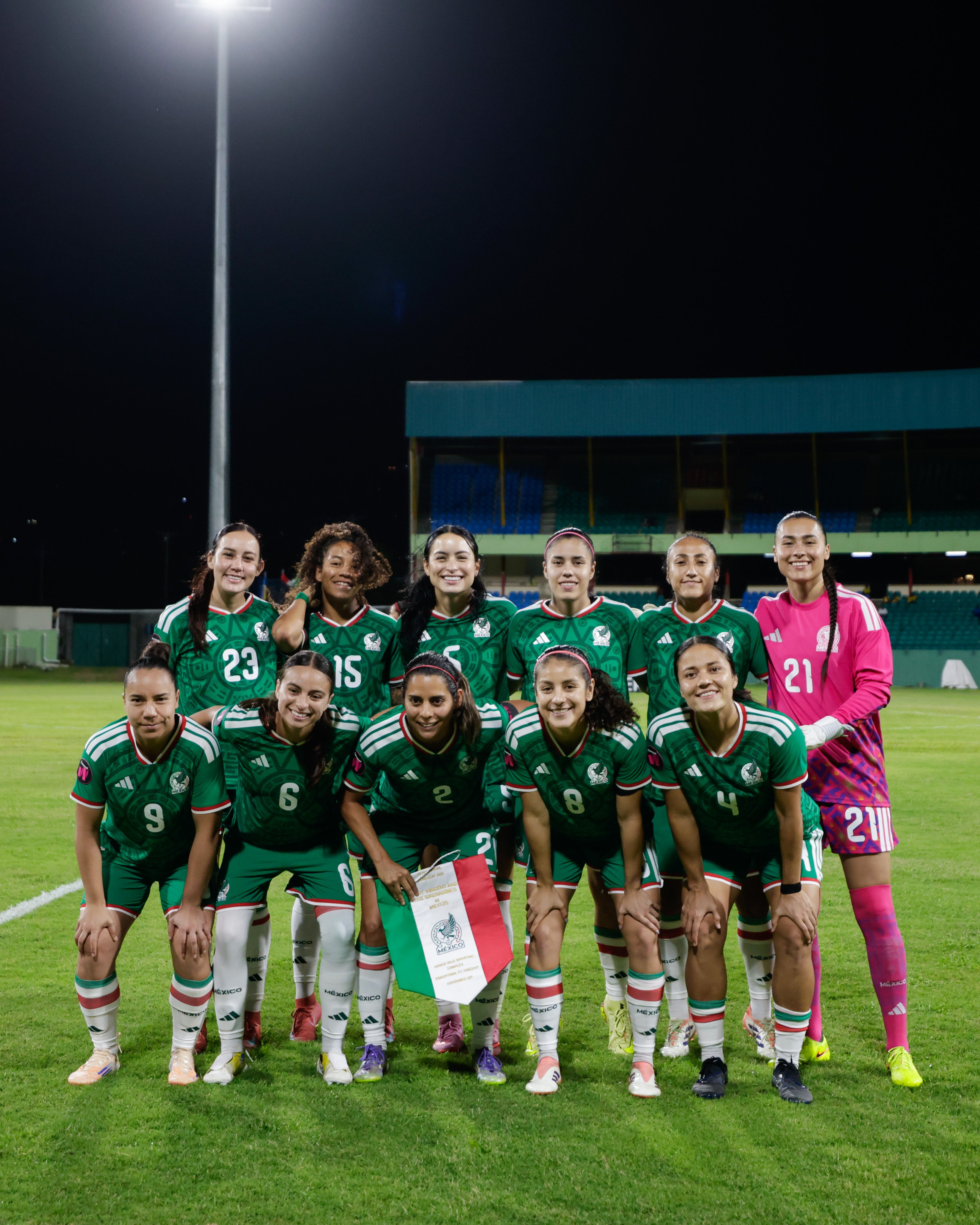 México arrasa 14-0 a San Vicente y Granadinas y firma su triunfo más amplio en un clasificatorio