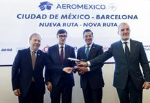 Aeroméxico estrenará en marzo ruta directa con Barcelona con seis vuelos semanales