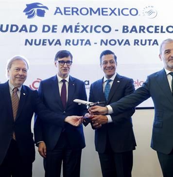 Aeroméxico estrenará en marzo ruta directa con Barcelona con seis vuelos semanales
