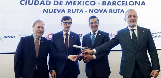 Aeroméxico estrenará en marzo ruta directa con Barcelona con seis vuelos semanales