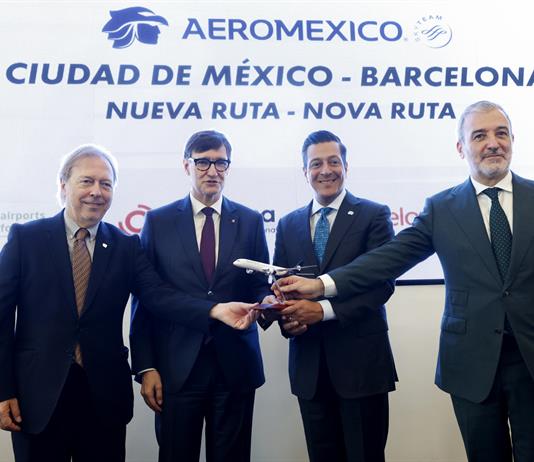 Aeroméxico estrenará en marzo ruta directa con Barcelona con seis vuelos semanales