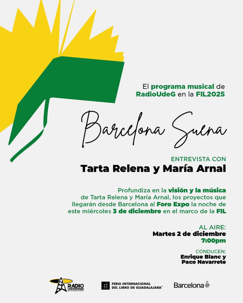 Barcelona Suena - Ma. 02 Dic 2025 - Desde la @FILGuadalajara