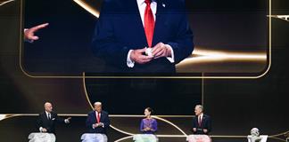 Trump se reúne con primer ministro de Canadá y presidenta de México