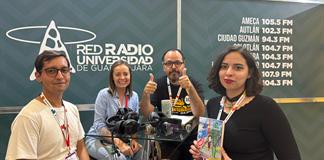 Claudia Amador. Miguel Bustos. Travesía FIL 30 noviembre 2025 Claudia Amador. Miguel Bustos. Travesía FIL 30 noviembre 2025