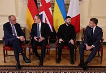 Los aliados europeos respaldan a Zelenski en Londres tras las críticas de Trump