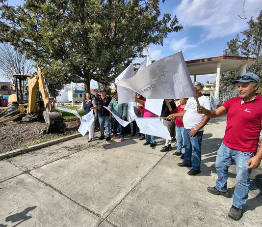 Comienzan trabajos de remodelaci&oacute;n del parque Riberas en Ocotl&aacute;n